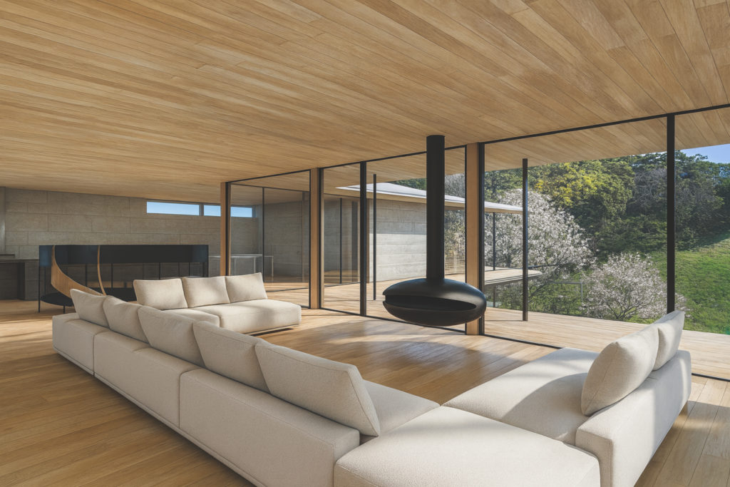 Zushi Guesthouse 内観パース｜AN DeSign & Associates によるデザイン実例